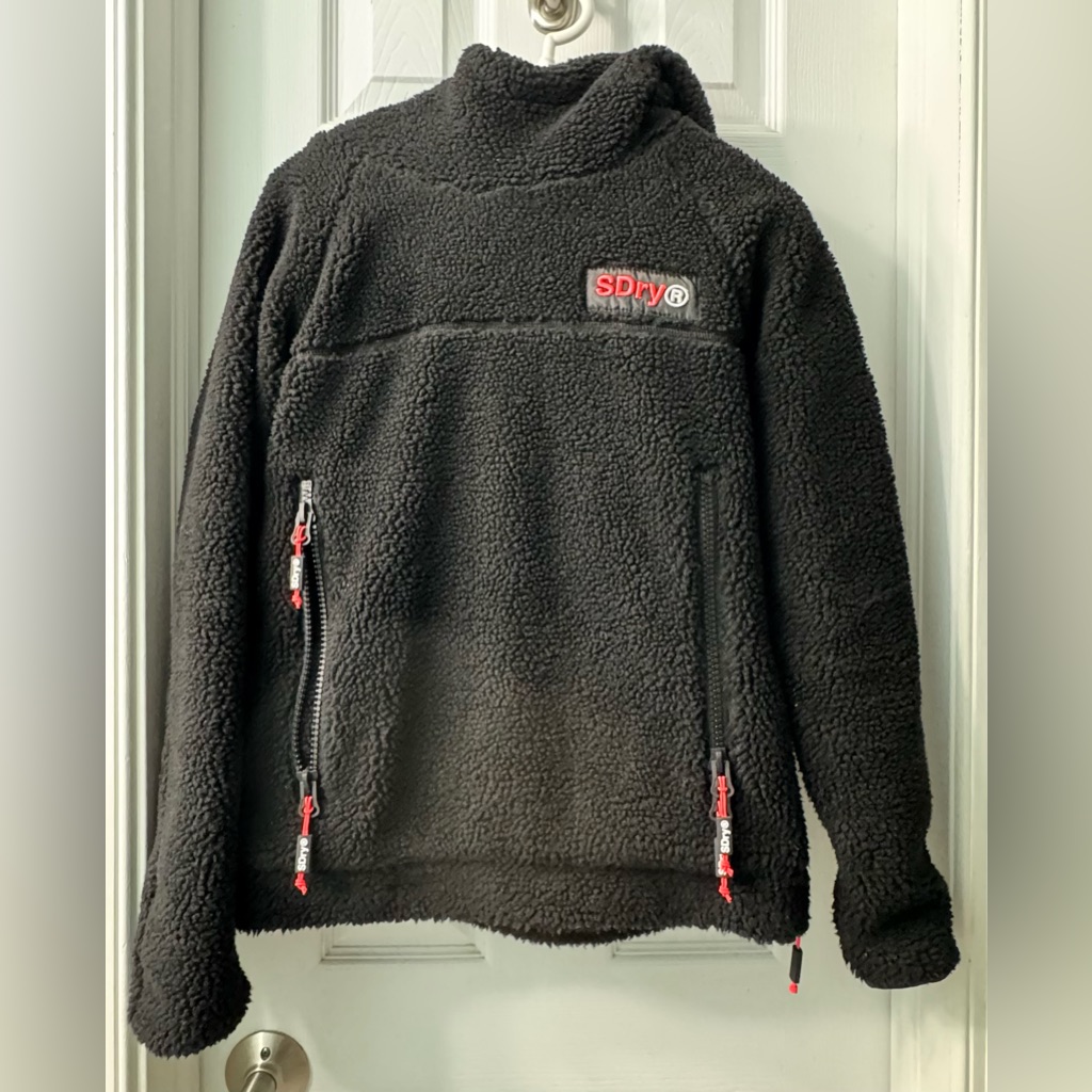 Superdry Celsius Sherpa Hoodie  Black